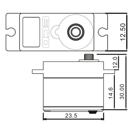 EcoPower 640T 13g Waterproof Metal Gear Digital Sub Micro Servo For TRX-4/TRX4-M