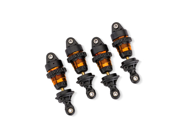 Traxxas 10865-ORNG Aluminum Mini GTR Short Shocks (4) MINI SLASH/Rally