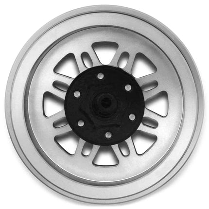 Samix Multi Crawlers Straight Spoke 1.9" Alum Adj Offset Beadlock Wheels Silver