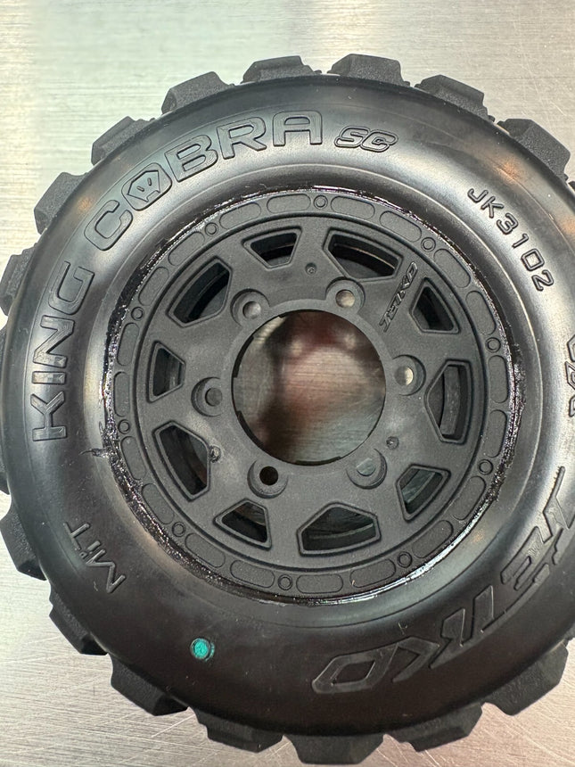 Ex-King Cobra 1/10 SHort Course Medium Glued Tires For Slash 2WD Front