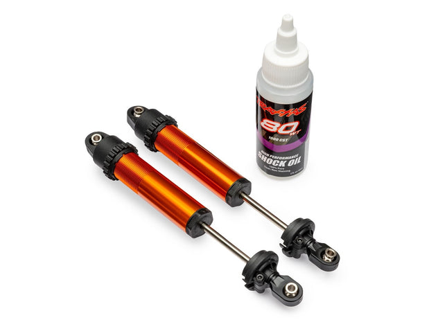 Traxxas 10962-ORNG Aluminum Orange GT-Maxx Rear Shocks Funco (2) TRA10962ORNG
