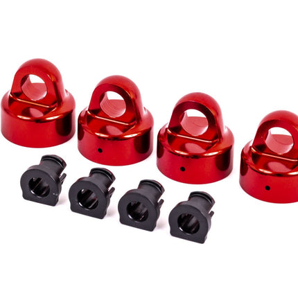 Traxxas Sledge Red Anodized Aluminum Shock Caps GT-Maxx Shocks 9664R New!!