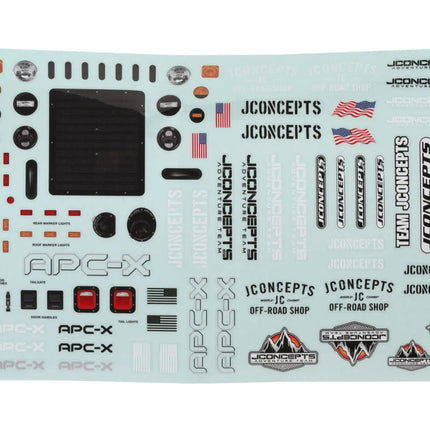 JConcepts 0713 APC-X 1/10 Rock Crawler Pre-Trimmed Body (Clear) (12.3") JCO0713