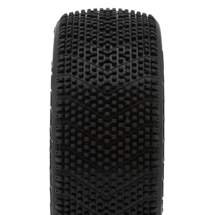 JConcepts Falcon Pre-Mounted 1/8th Buggy Tires (2) (White) (Green) JCO4071-12