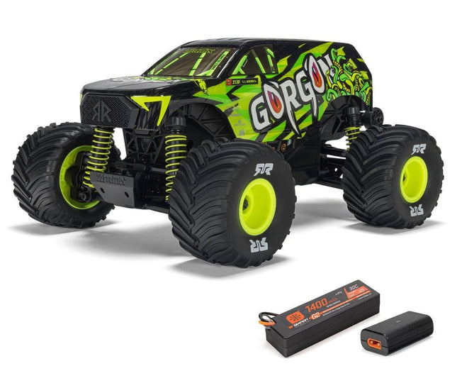 ARRMA Gorgon Grom 4x4 1/16 Scale RTR Brushed Monster Truck Yellow ARA2130T1