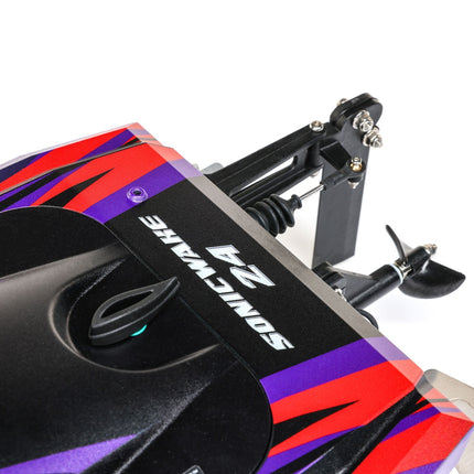 Pro Boat Sonicwake 24" Self-Righting Brushless w/Batt/Charger RTR Red PRB1992T1