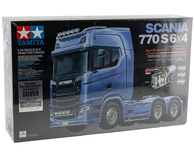 Tamiya 1/14 RC Scania 770 S 6x4 Semi Kit (Pre-Painted Body) (Silver) TAM56373