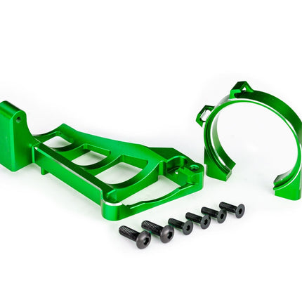 Traxxas Aluminum Front & Rear Motor Mounts For Maxx Green TRA10261-GRN