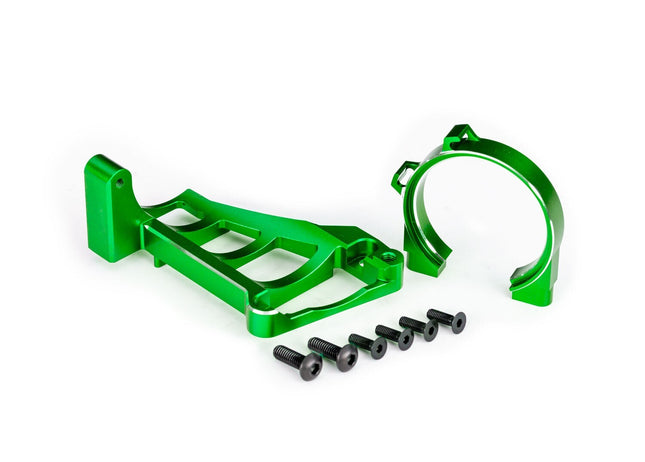 Traxxas Aluminum Front & Rear Motor Mounts For Maxx Green TRA10261-GRN