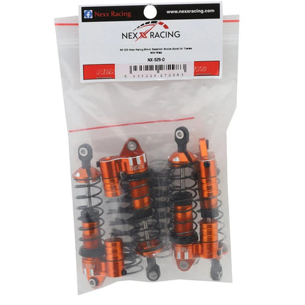 NEXX Racing Aluminum Oil-Filled Reservoir Shocks Traxxas 4x4 Mini Maxx (Orange)