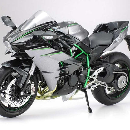 Tamiya 1/12 Kawasaki Ninja H2 Carbon Motorcycle Model Kit TAM14136
