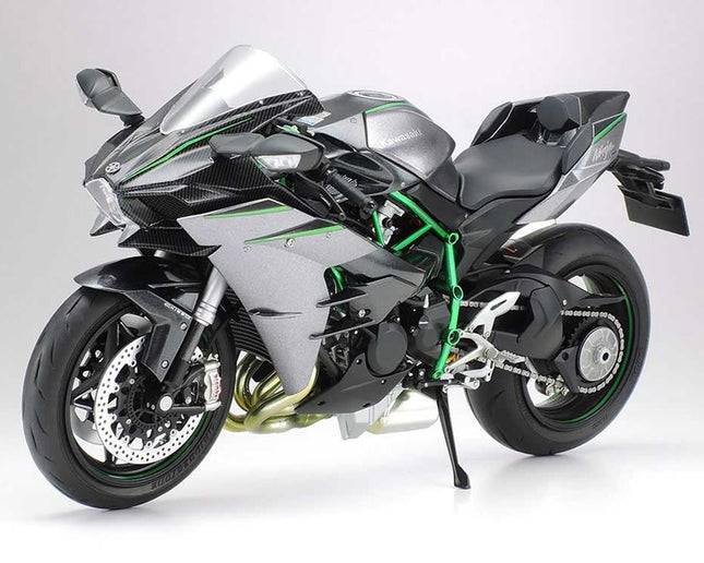 Tamiya 1/12 Kawasaki Ninja H2 Carbon Motorcycle Model Kit TAM14136