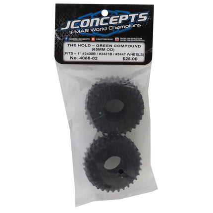 JConcepts The Hold 1.0" Micro Crawler Tires (63mm OD) (2) (Green) JCO405802