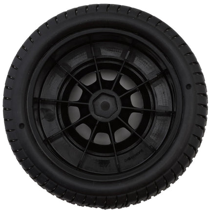 JConcepts Dirt Trac Pre-Mounted Dirt Oval Tires (Green) w/12mm Hex 4151-3234