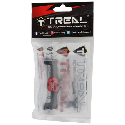 Treal Hobby Redcat Ascent-18 7075 Aluminum Rear Axle Housing Black w/Hubs