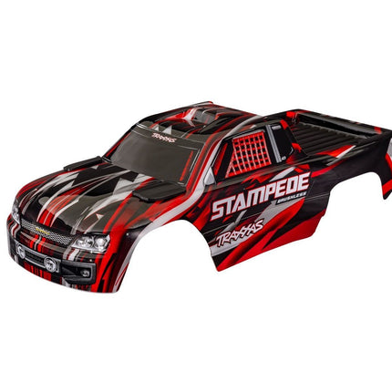 Traxxas Stampede® Brushless 2WD Pre-Painted Monster Truck Body (Red) 3620-RED