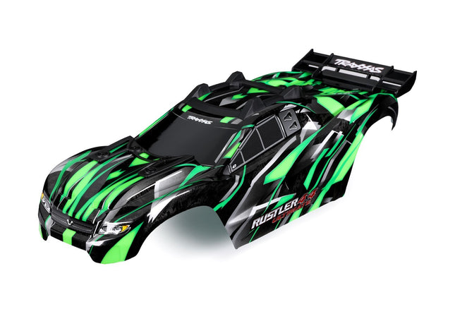 Traxxas Rustler 4x4 Ultimate Painted Body Green TRA6749GRN