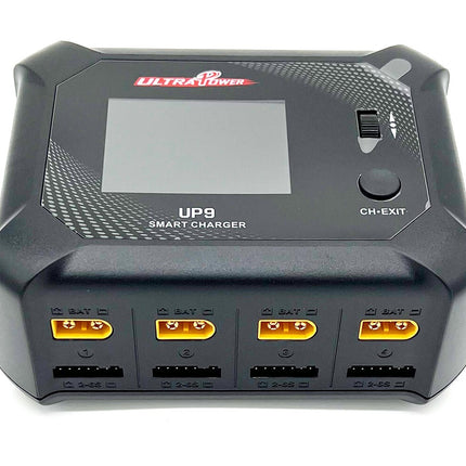 Ultra Power UP9 AC 100W DC 200W Four Port Multi-Chemistry Smart Charger UPTUP9