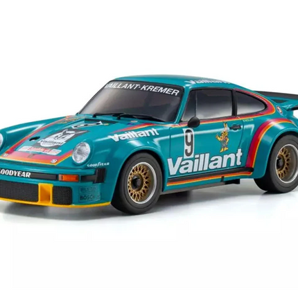 Kyosho 32368V Mini-Z MR-04 RWD Readyset 1976 Porsche 934 RSR Turbo Vaillant #9