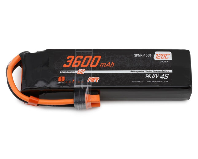 Spektrum RC 4S Smart G2 Pro Air LiPo 120C Battery Pack 14.8V/3600mAh w/IC3