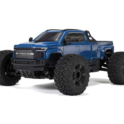 Arrma Big Rock 4X4 V4 223S DSC 1/10 RTR Brushless 4WD Monster Truck Blue w/SLT3