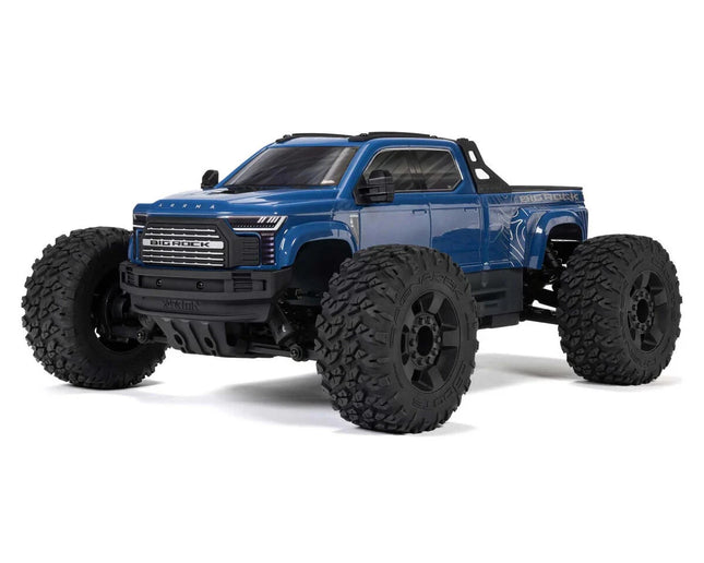 Arrma Big Rock 4X4 V4 223S DSC 1/10 RTR Brushless 4WD Monster Truck Blue w/SLT3