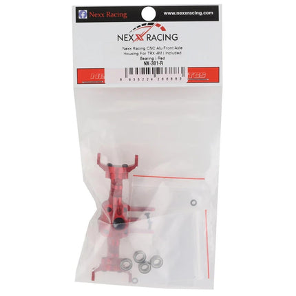 NEXX Racing Aluminum Front Axle Housing for Traxxas TRX-4M (Red)
