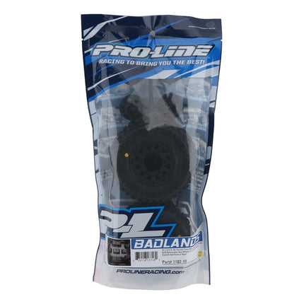Pro-Line Badlands SC 2.2/3.0 Tires w/Raid Wheels Black (M2) w/12mm Removable Hex