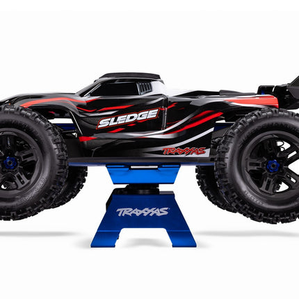 TRAXXAS ALUMINUM RC CAR/TRUCK STAND BLUE TRA8796BLUE