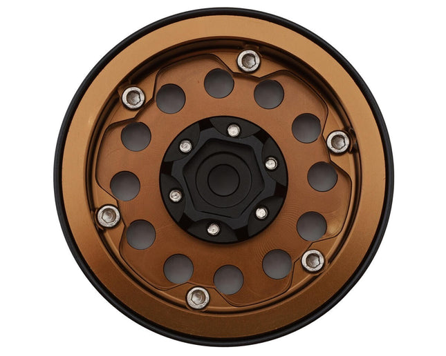 Treal Hobby Type I 1.9" Vintage 12-Hole Beadlock Wheels (Bronze)