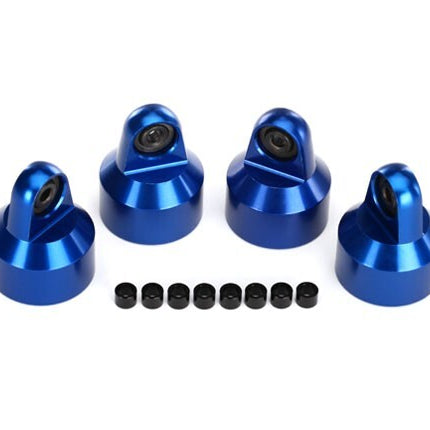 TRAXXAS ALUMINUM SHOCK CAPS GTX BLUE (4) X-MAXX/XRT TRA7764A