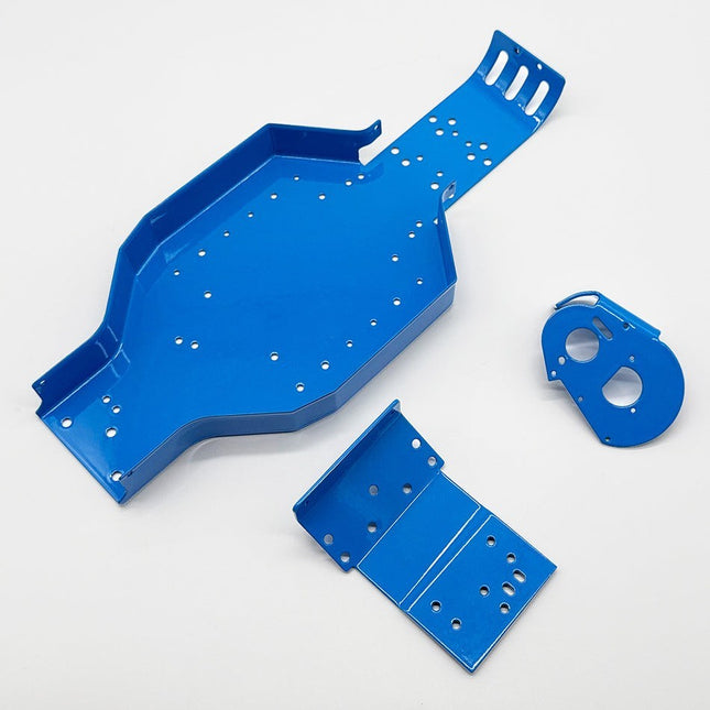 Racers Edge Authentic RC10 Chassis Powdercoated Retro Blue RCE6637B