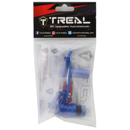 Treal Hobby Aluminum Servo Saver Steering Bellcrank Set for Traxxas Sledge Blue