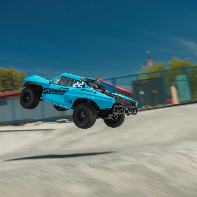 Arrma 1/10 FURY 2WD RTR Brushed Short Course Truck Battery/Charger Included Blue