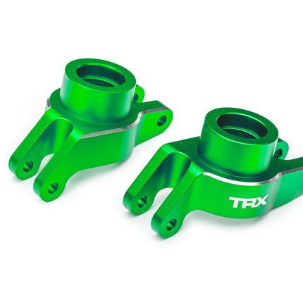 Traxxas 10252-GRN Green Aluminum Stub Axle Carriers (L&R) TRA10252GRN