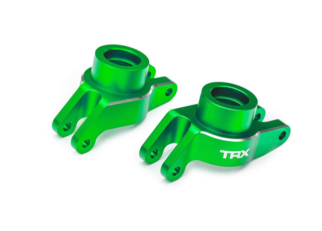 Traxxas 10252-GRN Green Aluminum Stub Axle Carriers (L&R) TRA10252GRN