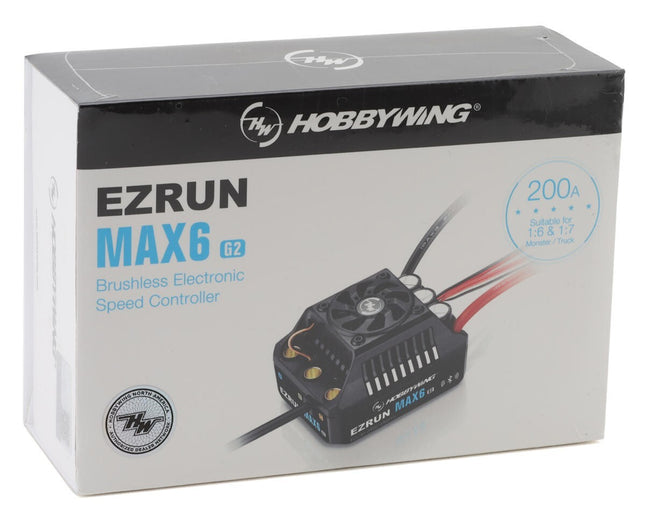 Hobbywing EZRun MAX6 G2 1/6 Waterproof Sensored Brushless ESC HWI30105100