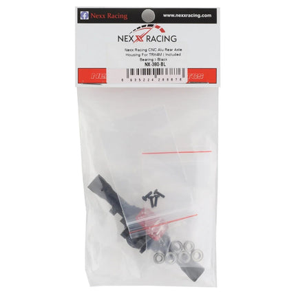 NEXX Racing Aluminum Rear Axle Housing for Traxxas TRX-4M (Black)