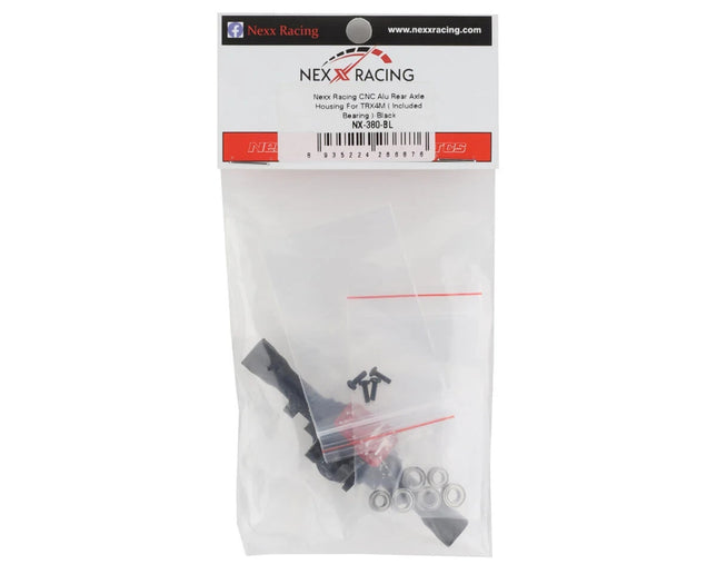 NEXX Racing Aluminum Rear Axle Housing for Traxxas TRX-4M (Black)