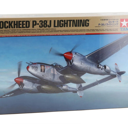 Tamiya Lockheed P-38 J Lightning 1/48 Model Airplane Kit TAM61123