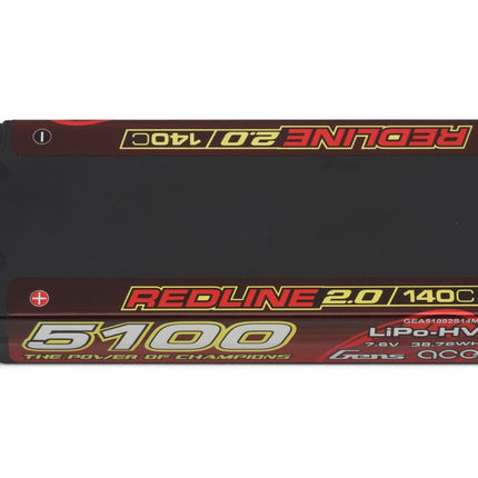 Gens Ace Redline 2.0 2S Mid-Size LiHV Battery 140C (7.6V/5100mAh) GEA51002S14M5