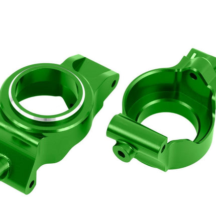 TRAXXAS ALUM CASTER BLOCKS (C-HUBS) GREEN X-MAXX/XRT TRA7832-GRN