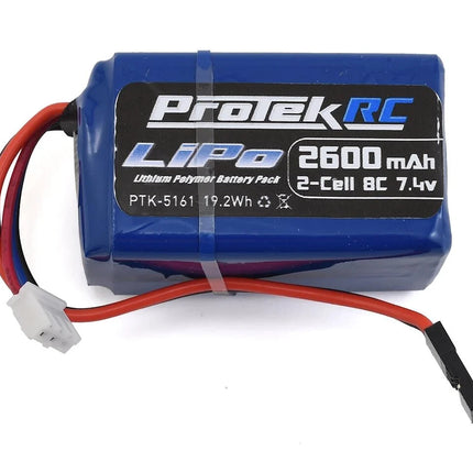 ProTek RC LiPo Hump/Short Receiver Battery Pack (Kyosho/Tekno) (7.4V/2600mAh)