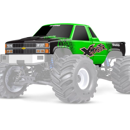 Traxxas 7697-GRN - Green X-Monster Chevrolet GMT400 CK Truck Body TRA7697GRN