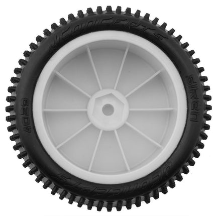 JConcepts Siren LP 2.2" Pre-Mounted Rear Buggy Carpet Tires (White) (2) (Pink) 