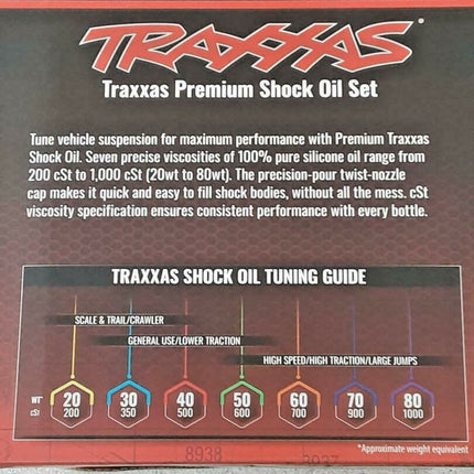 Traxxas 5038X Premium Shock Oil Set w/Carousel Rack Brand New!!