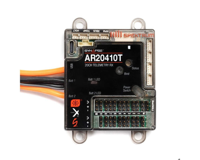 Spektrum RC AR20410T 20-Channel PowerSafe Telemetry Receiver SPMAR20410T