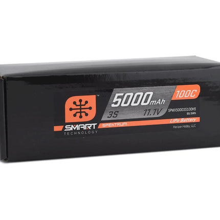 Spektrum RC 3S Smart LiPo Hard Case 100C Battery w/IC5 Connector 5000MAH 11.1V