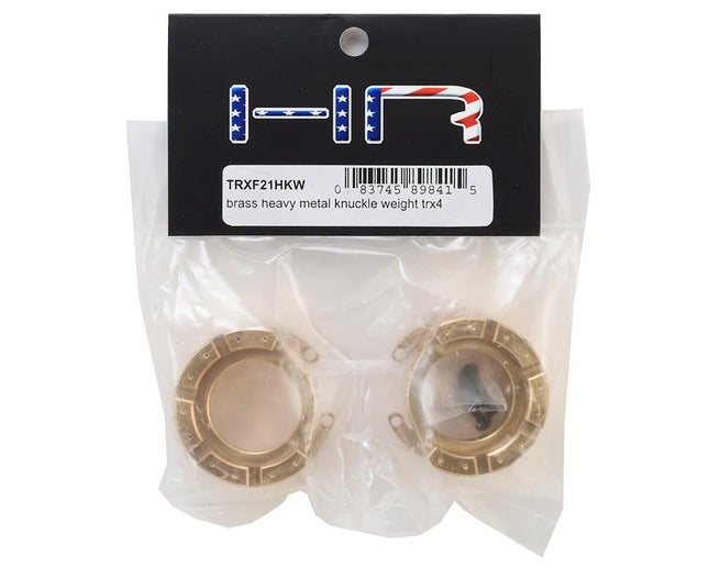 Hot Racing Brass Heavy Metal Knuckle Weight for Traxxas TRX-4 (2)