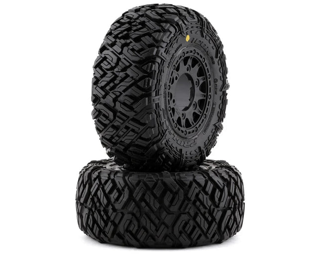 Pro-Line Icon SC Pre-Mounted Tires w/Raid Wheels Black (M2) w/Removable 12mm Hex